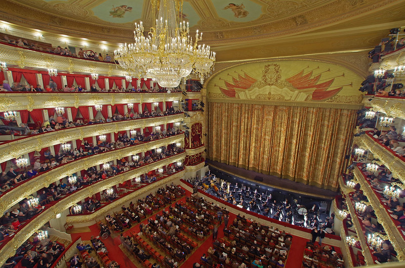 The Bolshoi Theatre in Moscow, Russia